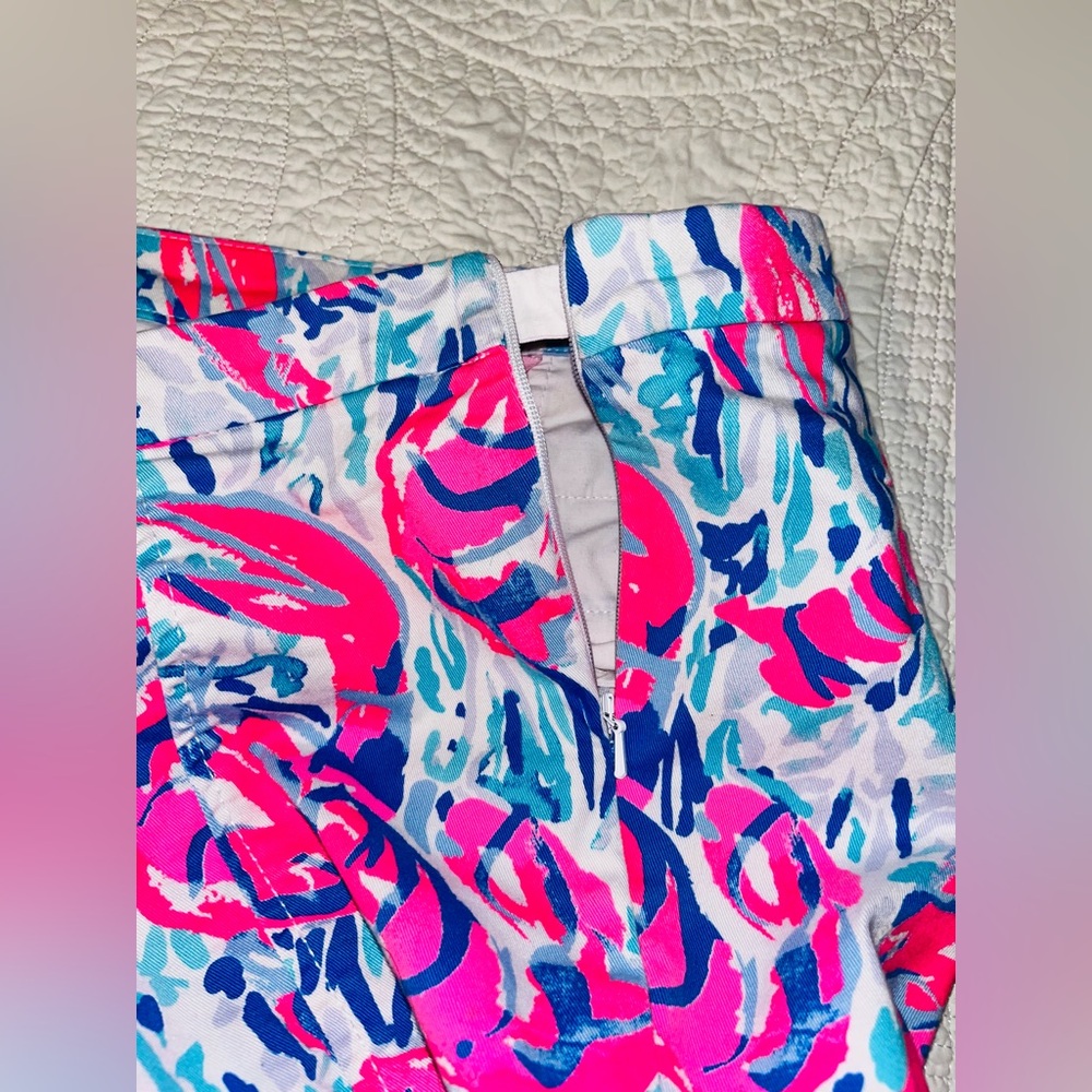Lilly Pulitzer Shorts Hazelle Cosmic Coral sz 6 - Picture 5 of 10